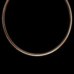 14K Rose And White Gold Estate Reversable Omega Necklace