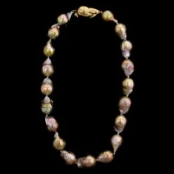 Gabriella Kiss 10K Yellow Gold Estate Baroque Cultured Pearl Necklace