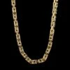 14K Yellow Gold Estate Byzantine Link Necklace -Luxe Rings Shop ESNK7993A