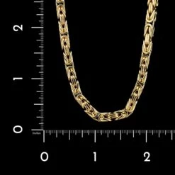 14K Yellow Gold Estate Byzantine Link Necklace -Luxe Rings Shop ESNK7993C