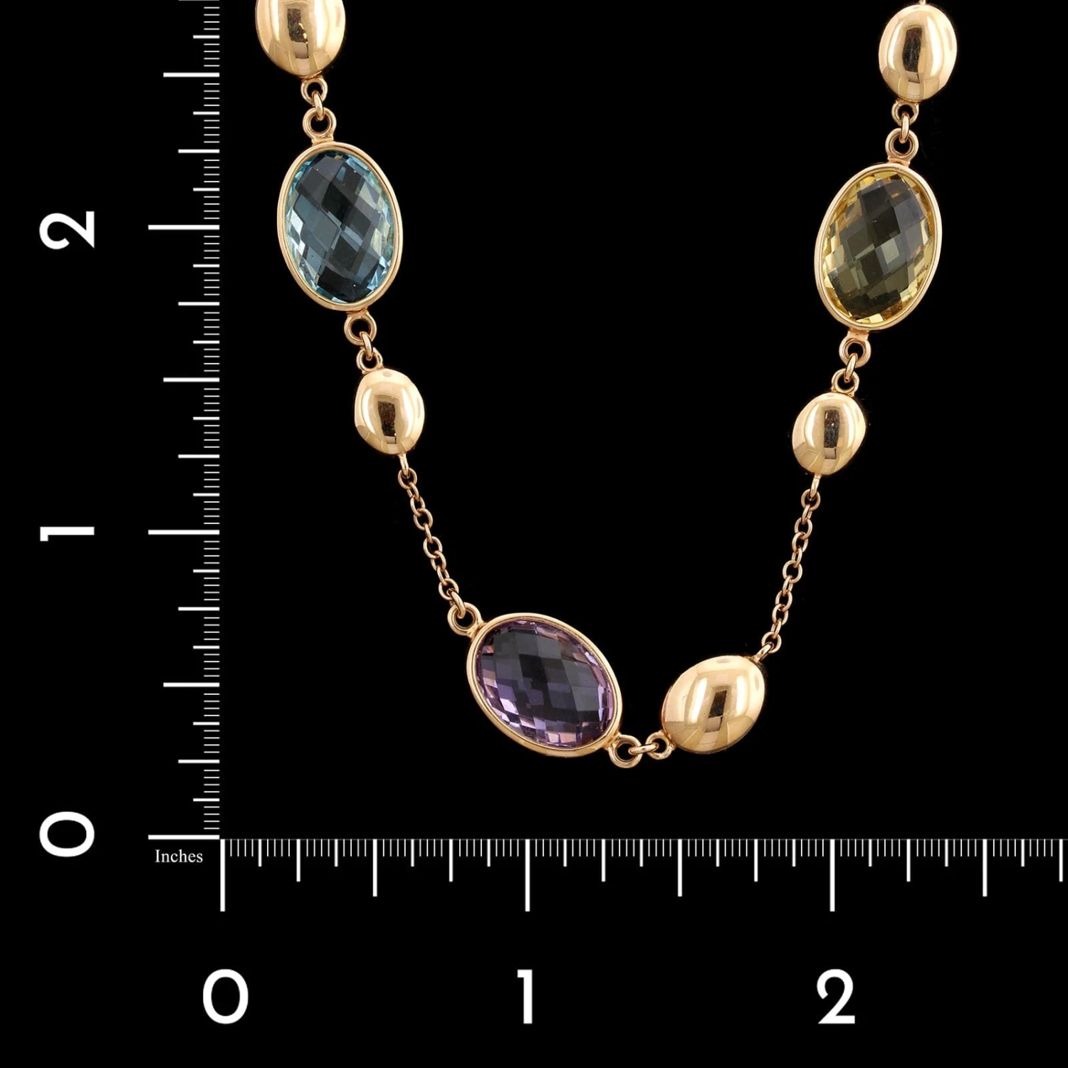 Wempe 18K Rose Gold Estate Gem-set Electrify Necklace 5 Wempe 18K Rose Gold Estate Gem-set Electrify Necklace - Image 3