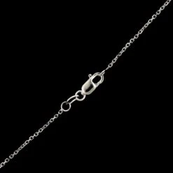 18K White Gold Estate Sugalite And Diamond Pendant Necklace -Luxe Rings Shop ESNK8066C