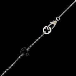 Bulgari 18K White Gold Estate Diamond And Sapphire Fiorever Pendant -Luxe Rings Shop ESNK8071C