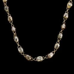 18K Yellow Gold Estate Diamond Necklace