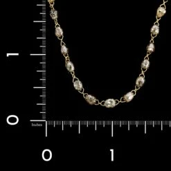 18K Yellow Gold Estate Diamond Necklace -Luxe Rings Shop ESNK8074C