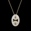 Roberto Coin 18K Two-tone Gold Estate Diamond Marina Pendant -Luxe Rings Shop ESNK8079A