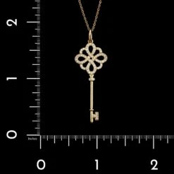 Tiffany & Co. 18K Rose Gold Estate Knot Key Pendant -Luxe Rings Shop ESNK8138D