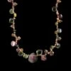 14K Yellow Gold Estate Multi Tourmaline Bead Necklace -Luxe Rings Shop ESNK8156A