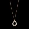 18K Rose Gold Estate Diamond Pendant -Luxe Rings Shop ESNK8182A