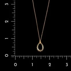 18K Rose Gold Estate Diamond Pendant -Luxe Rings Shop ESNK8182B