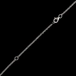 14K White Gold Estate Opal And Diamond Necklace 8 14K White Gold Estate Opal And Diamond Necklace -Luxe Rings Shop ESNK8200C