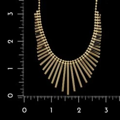 14K Yellow Gold Estate Fringe Necklace -Luxe Rings Shop ESNK8207C