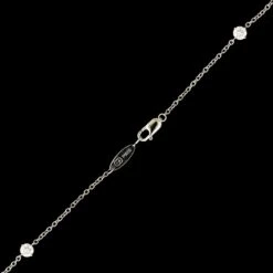 Harry Winston Platinum Estate Diamond Loop Pendant Necklace -Luxe Rings Shop ESNK8225c