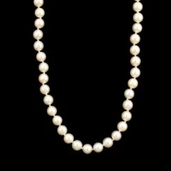 14K Yellow Gold Estate Cultured Pearl Necklace