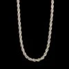 Tiffany & Co. Sterling Silver And 18K Yellow Gold Estate Twist Rope Necklace 2 Tiffany & Co. Sterling Silver And 18K Yellow Gold Estate Twist Rope Necklace -Luxe Rings Shop ESNK8299A