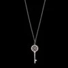 Tiffany & Co. Platinum And 18K Rose Gold Estate Pink Diamond Kaleidoscope Key Pendant Necklace -Luxe Rings Shop ESNK8316A