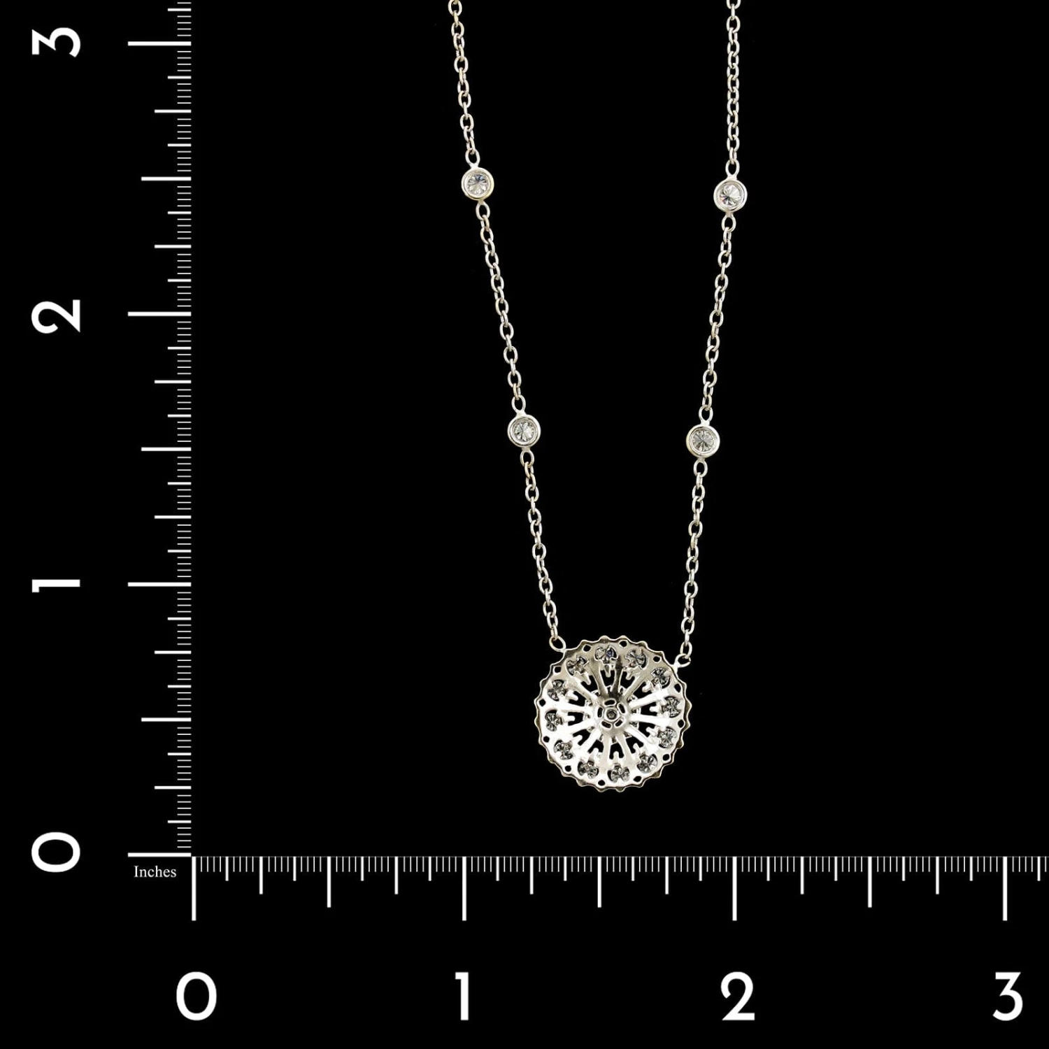 Penny Preville 18K White Gold Estate Diamond Necklace 4 Penny Preville 18K White Gold Estate Diamond Necklace - Image 2