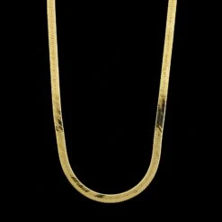 14K Yellow Gold Estate Herringbone Necklace