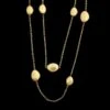 14K Yellow Gold Estate Textured Bead Necklace -Luxe Rings Shop ESNK8466A