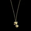 14K Yellow Gold Estate Diamond Fish Pendant 2 14K Yellow Gold Estate Diamond Fish Pendant -Luxe Rings Shop ESNK8500A
