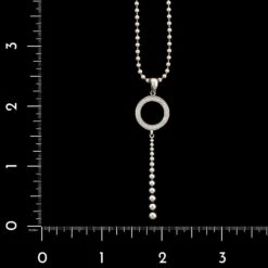 Lagos Sterling Silver Estate Diamond Caviar Spark Pendant Necklace -Luxe Rings Shop ESNK8517D