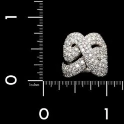 H. Stern 18K White Gold Estate Diamond Celtic Dunes Ring -Luxe Rings Shop ESRG9924D