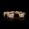 Bulgari 18K Rose Gold Estate Diamond And Onyx 'Serpenti Viper' Ring -Luxe Rings Shop ESRG9944A