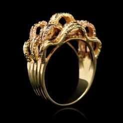 14K Estate Yellow And Rose Gold Ring -Luxe Rings Shop ESRG9973C