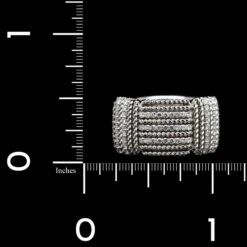 Roberto Coin 18K White Gold Estate Diamond Opera Ring -Luxe Rings Shop ESRI00059D