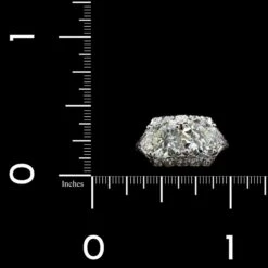 Art Deco Platinum Estate Toi Et Moi Diamond Twin Stone Ring -Luxe Rings Shop ESRI00080D