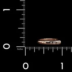 14K Rose Gold Estate Diamond Ring -Luxe Rings Shop ESRI00245D