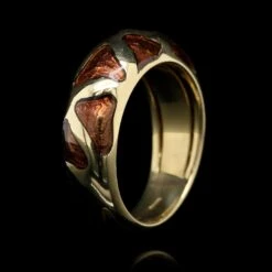 Roberto Coin 18K Yellow Gold Estate Enamel Giraffe Ring -Luxe Rings Shop ESRI00303C