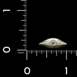 18K Yellow Gold ,Platinum Estate And Diamond Ring -Luxe Rings Shop ESRI00460D