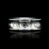 Tiffany & Co. Sterling Silver Estate 1837 Concave Ring -Luxe Rings Shop ESRI00508A