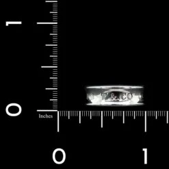 Tiffany & Co. Sterling Silver Estate 1837 Concave Ring -Luxe Rings Shop ESRI00508D