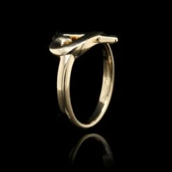 Tiffany & Co. Paloma Picasso 18K Yellow Gold Estate Loving Heart Ring -Luxe Rings Shop ESRI00688C