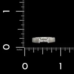 Tiffany & Co. Sterling Silver Estate Diamond Somerset Ring -Luxe Rings Shop ESRI00689D