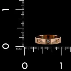 Cartier18K Rose Gold Diamond Love Ring -Luxe Rings Shop ESRI00706C