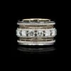 Alexandra Mor 18K Yellow Gold Estate And Platinum Diamond Eternity Band