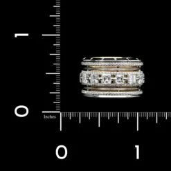 Alexandra Mor 18K Yellow Gold Estate And Platinum Diamond Eternity Band -Luxe Rings Shop ESRI00735D