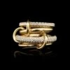 Spinelli Kilcollin 18K Yellow Gold Estate And Diamond 4 Band Ring -Luxe Rings Shop ESRI00745A