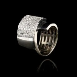 Sonia B. 14K White Gold Estate Diamond Ring -Luxe Rings Shop ESRI00747C