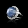 Platinum Estate Star Sapphire And Diamond Ring -Luxe Rings Shop ESRI00758A