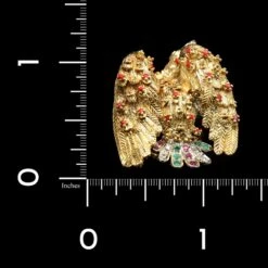 18K Two-tone Gold Estate Eagle Ring -Luxe Rings Shop ESRI00760D