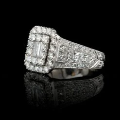 14K White Gold Estate Diamond Ring
