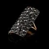 Etho Maria 18K Rose Gold Estate Black Diamond Ring