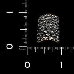 Etho Maria 18K Rose Gold Estate Black Diamond Ring -Luxe Rings Shop ESRI00775D