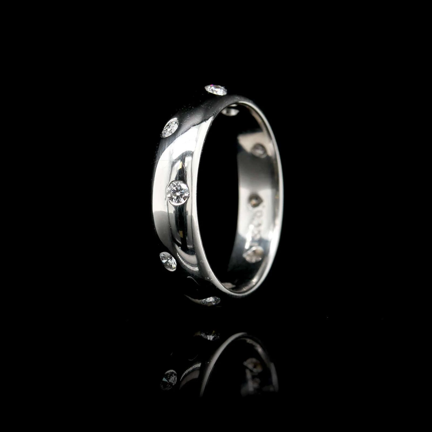 Tiffany And Co. Platinum Estate Diamond Etoile Band 5 Tiffany And Co. Platinum Estate Diamond Etoile Band - Image 3