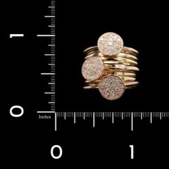 14K Rose And Yellow Gold Estate Diamond Ring -Luxe Rings Shop ESRI00882C