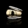 Fope 18K Two-tone Gold Estate Diamond Ring -Luxe Rings Shop ESRI00883A